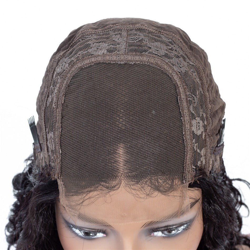 180% Density Jerry Curl 4x4 Short Bob 13x4 Lace Front Human Hair Wig - Mein ShopCerise Alfie180% Density Jerry Curl 4x4 Short Bob 13x4 Lace Front Human Hair Wig