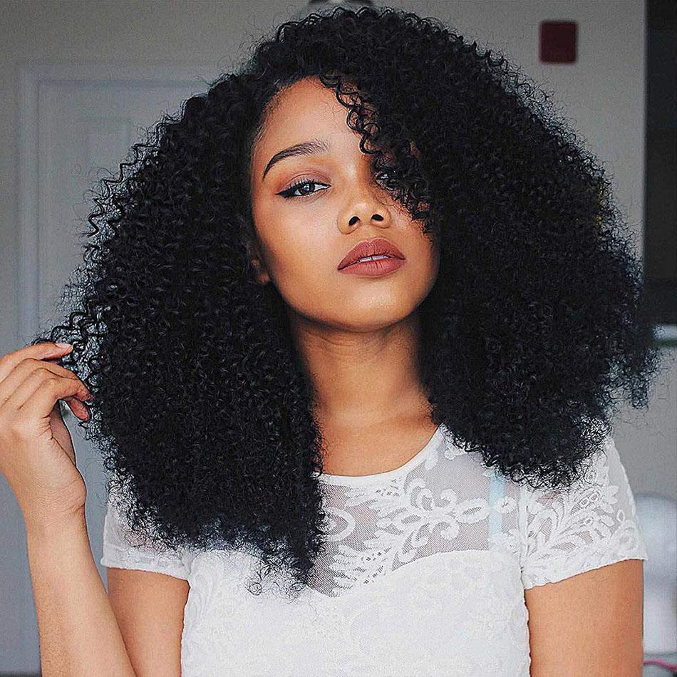 13x4 HD Transparent Lace Frontal Afro Kinky Curly Human Hair Wigs 200% - Mein ShopCerise Alfie13x4 HD Transparent Lace Frontal Afro Kinky Curly Human Hair Wigs 200%
