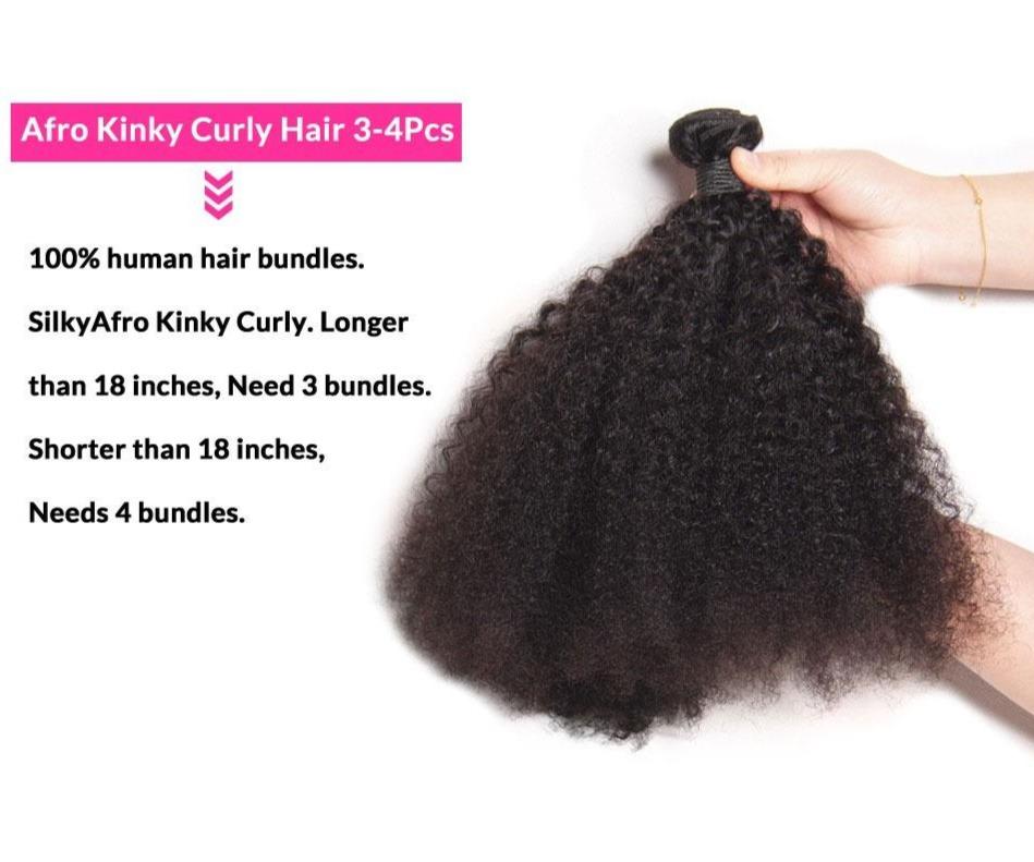 BeuMax 10A Grade 3/4 Afro Kinky Curly bundles with 13x4 Frontal - Mein ShopCerise AlfieBeuMax 10A Grade 3/4 Afro Kinky Curly bundles with 13x4 Frontal