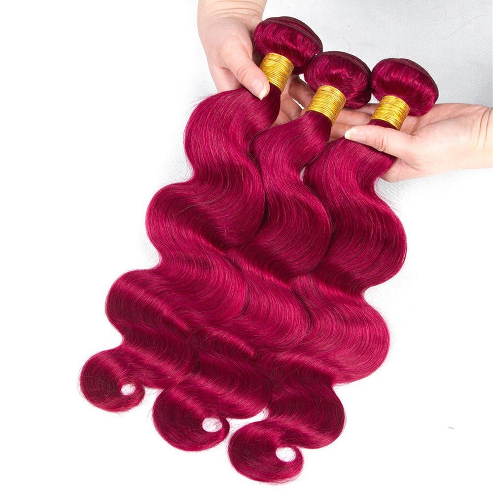 Burgundy 10A Grade Body Wave 1B/Burgundy BUNDLES with CLOSURES & FRON - Mein ShopCerise AlfieBurgundy 10A Grade Body Wave 1B/Burgundy BUNDLES with CLOSURES & FRON