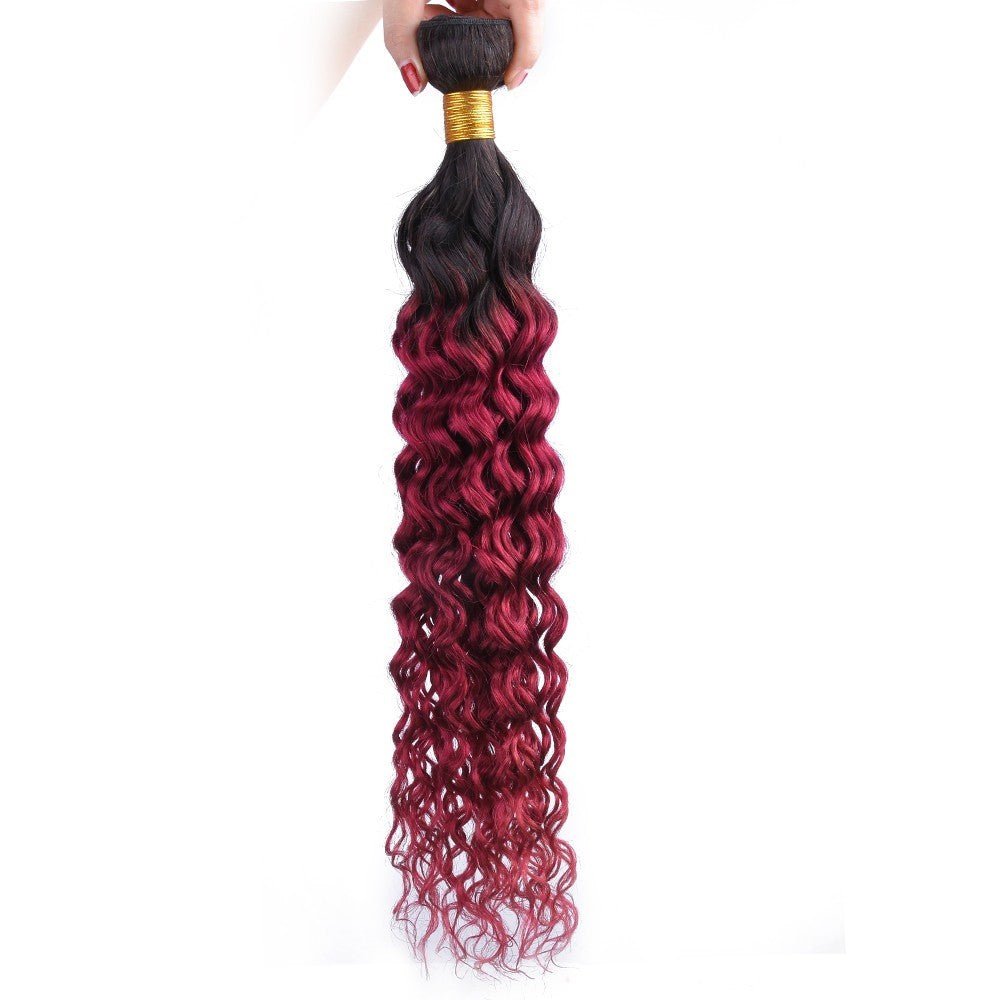 Burg 10A Grade Water Wave 1B/Burgundy BUNDLES with CLOSURES & FRONTAL - Mein ShopCerise AlfieBurg 10A Grade Water Wave 1B/Burgundy BUNDLES with CLOSURES & FRONTAL