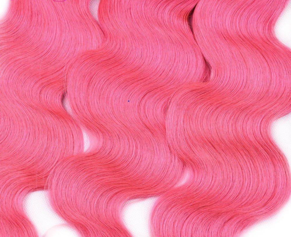 Pink 10A Grade 1B/Pink Brazilian Body Wave 3/4 BUNDLES with CLOSURES - Mein ShopCerise AlfiePink 10A Grade 1B/Pink Brazilian Body Wave 3/4 BUNDLES with CLOSURES