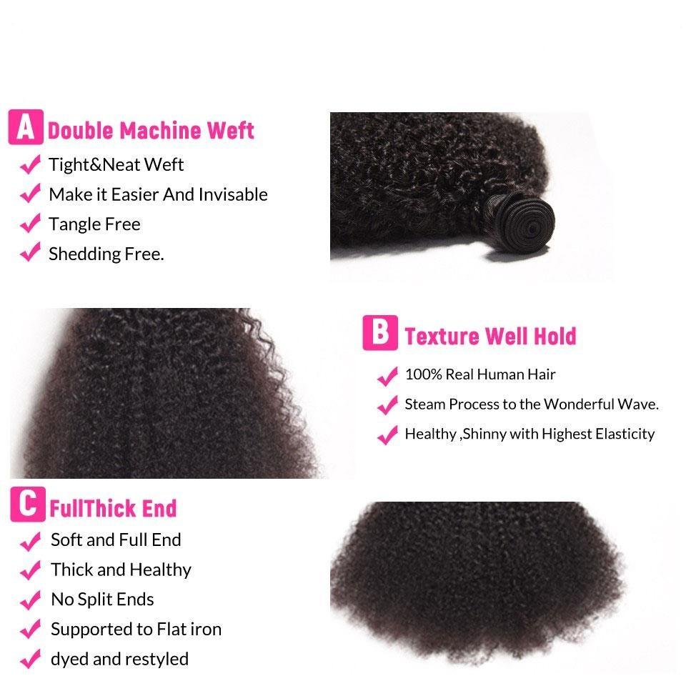 BeuMax 10A Grade 3/4 Afro Kinky Curly bundles with 13x4 Frontal - Mein ShopCerise AlfieBeuMax 10A Grade 3/4 Afro Kinky Curly bundles with 13x4 Frontal