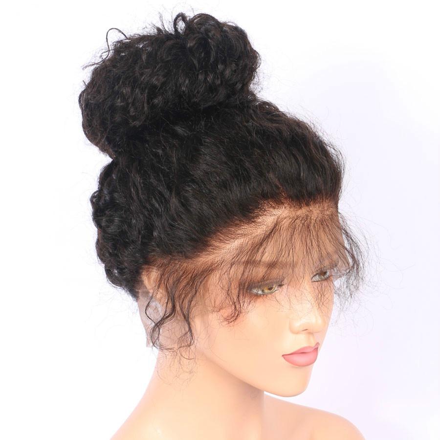 Jerry Curl 13x6 Transparent Lace Frontal Brazilian Human Hair Wigs - Mein ShopCerise AlfieJerry Curl 13x6 Transparent Lace Frontal Brazilian Human Hair Wigs