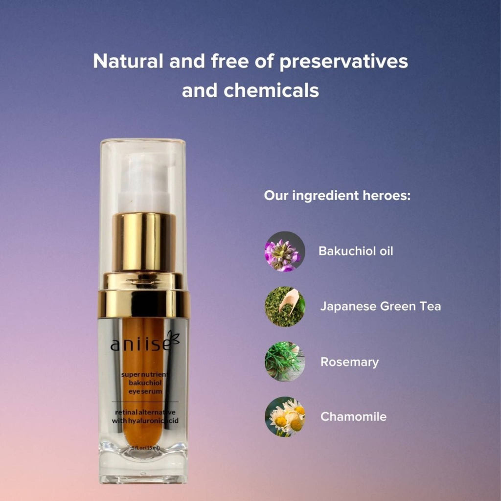 Anti - Aging Bakuchiol Eye Serum - Retinol Alternative - Mein ShopAniiseAnti - Aging Bakuchiol Eye Serum - Retinol Alternative