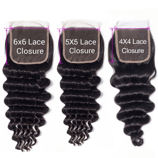 10A Grade Deep Wave 4x4 Brazilian 5x5 Lace 6x6 Closure Remy Human Hai - Mein ShopCerise Alfie10A Grade Deep Wave 4x4 Brazilian 5x5 Lace 6x6 Closure Remy Human Hai