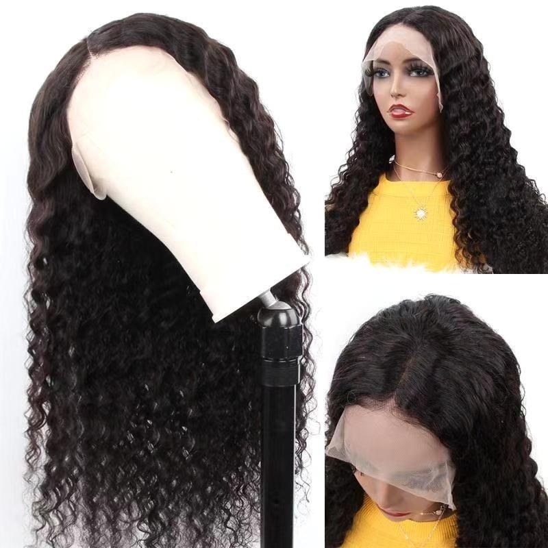 Deep Wave 13x6 Transparent Lace Frontal Brazilian Human Hair Wigs - Mein ShopCerise AlfieDeep Wave 13x6 Transparent Lace Frontal Brazilian Human Hair Wigs