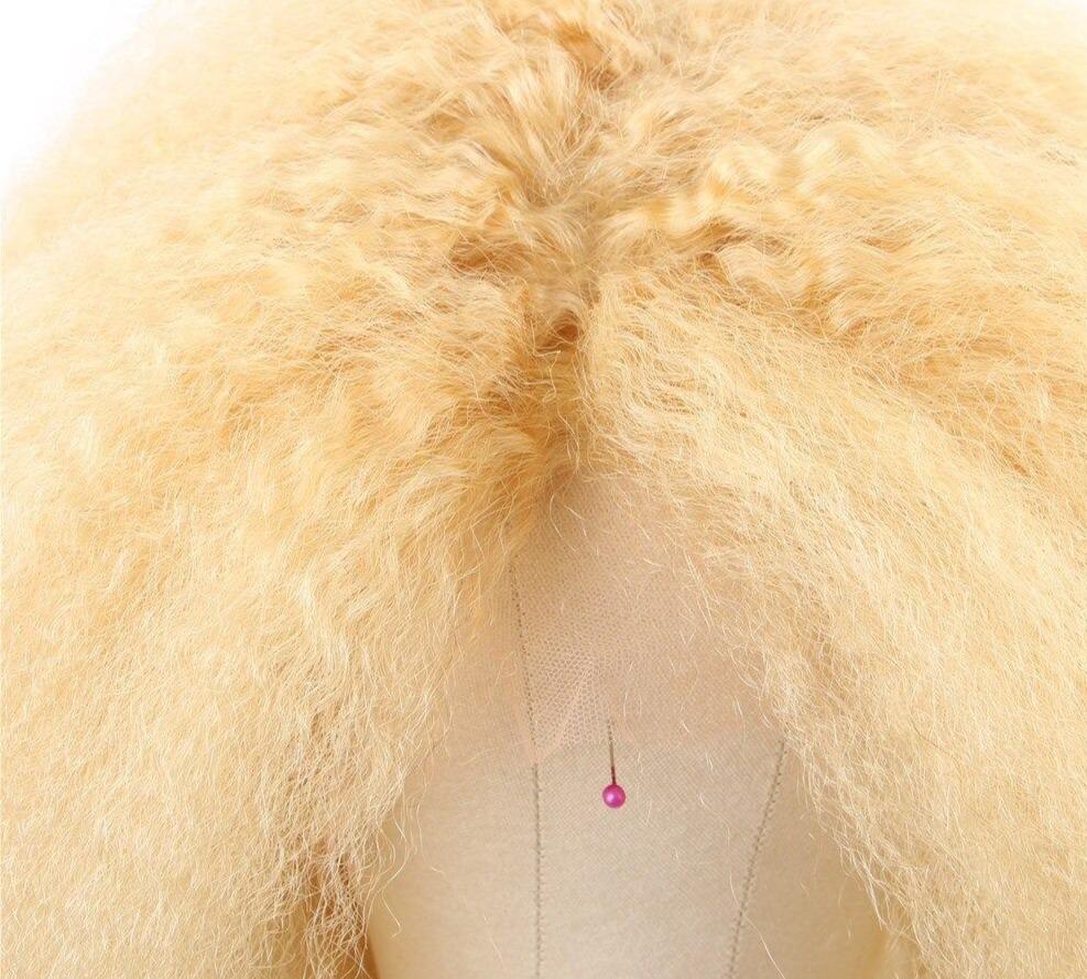 200% Density Kinky Straight 613 Blonde 13x4 Lace 13x6 Frontal Wigs - Mein ShopCerise Alfie200% Density Kinky Straight 613 Blonde 13x4 Lace 13x6 Frontal Wigs