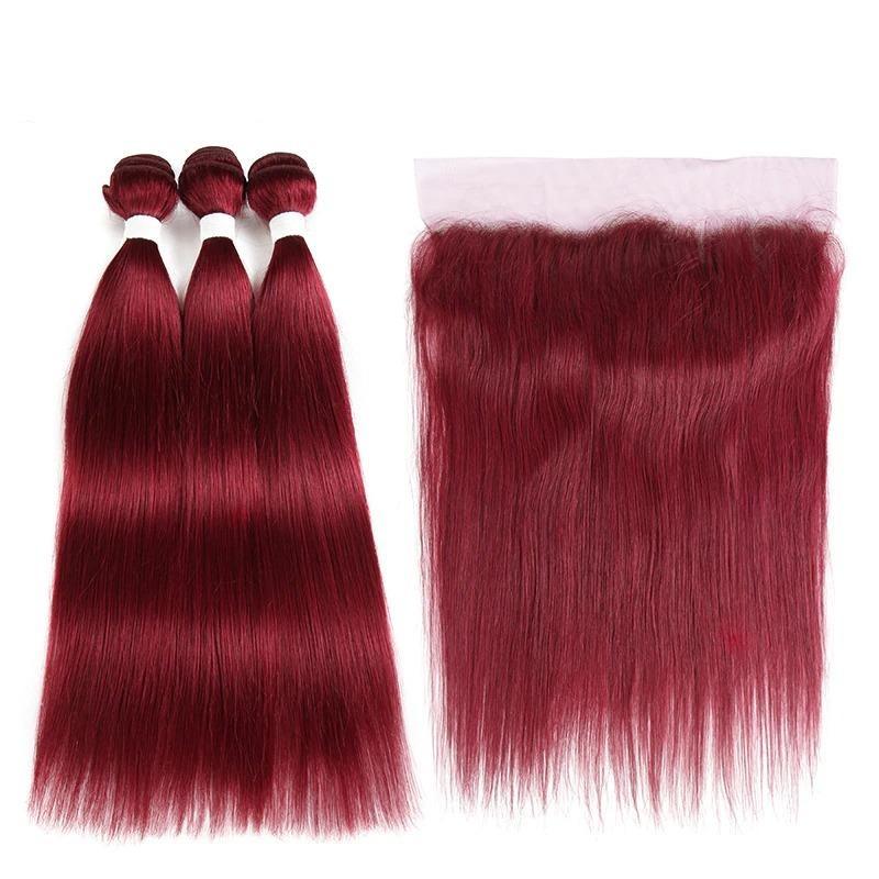 Burgundy 10A Grade 3/4 Straight 1B/Burgundy BUNDLES with CLOSURES & F - Mein ShopCerise AlfieBurgundy 10A Grade 3/4 Straight 1B/Burgundy BUNDLES with CLOSURES & F