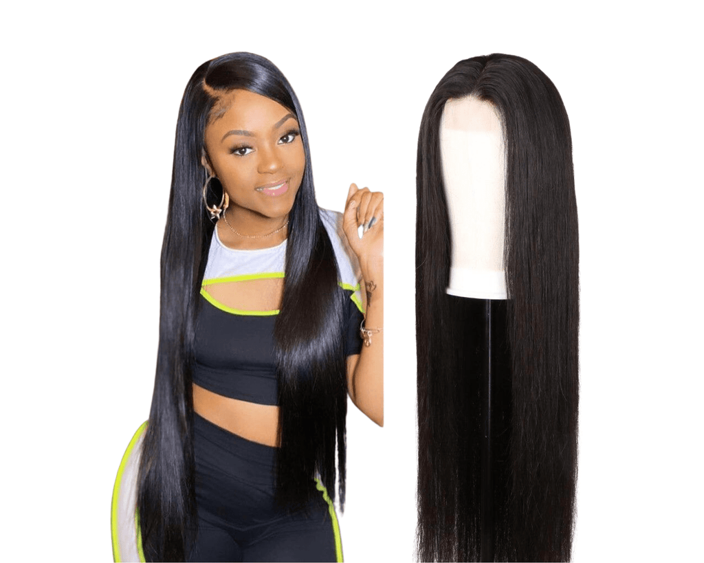 180% Density Full 4x4 Transparent Lace Front Straight Human Hair Wigs - Mein ShopCerise Alfie180% Density Full 4x4 Transparent Lace Front Straight Human Hair Wigs