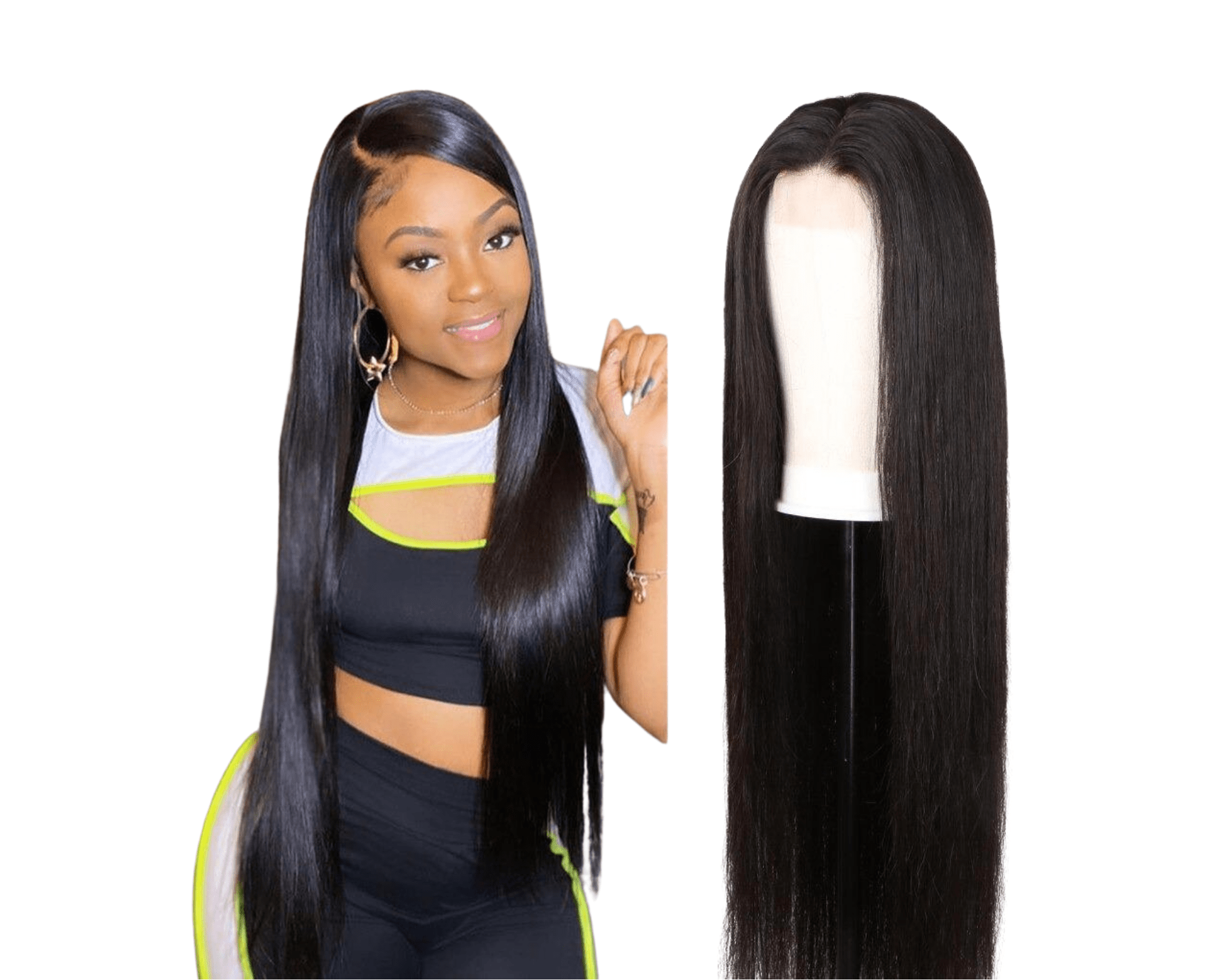 180% Density Full 4x4 Transparent Lace Front Straight Human Hair Wigs - Mein ShopCerise Alfie180% Density Full 4x4 Transparent Lace Front Straight Human Hair Wigs