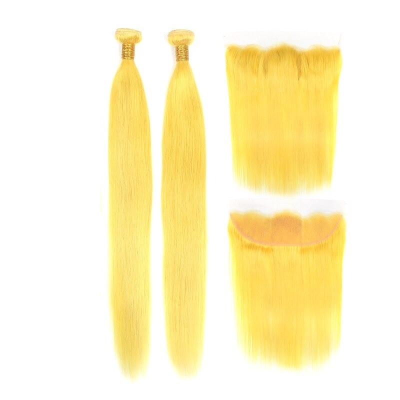 Yellow 10A Grade 1B/Yellow Straight 3/4 BUNDLES with CLOSURES & FRON - Mein ShopCerise AlfieYellow 10A Grade 1B/Yellow Straight 3/4 BUNDLES with CLOSURES & FRON