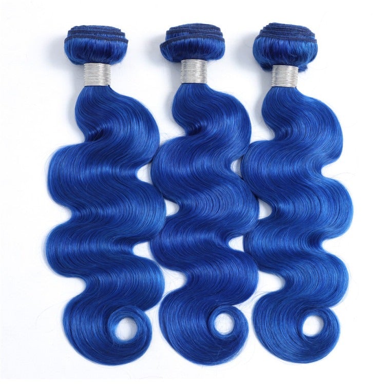 10A Grade Blue Body Wave BUNDLES with CLOSURES & FRONTALS 1B/ blue - Mein ShopCerise Alfie10A Grade Blue Body Wave BUNDLES with CLOSURES & FRONTALS 1B/ blue
