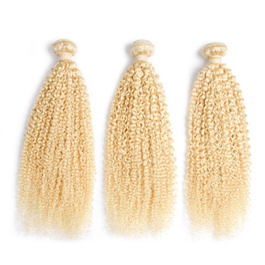 Blonde Kinky Curly 1B/613 Human Hair BUNDLES with CLOSURES & FRONTALS - Mein ShopCerise AlfieBlonde Kinky Curly 1B/613 Human Hair BUNDLES with CLOSURES & FRONTALS