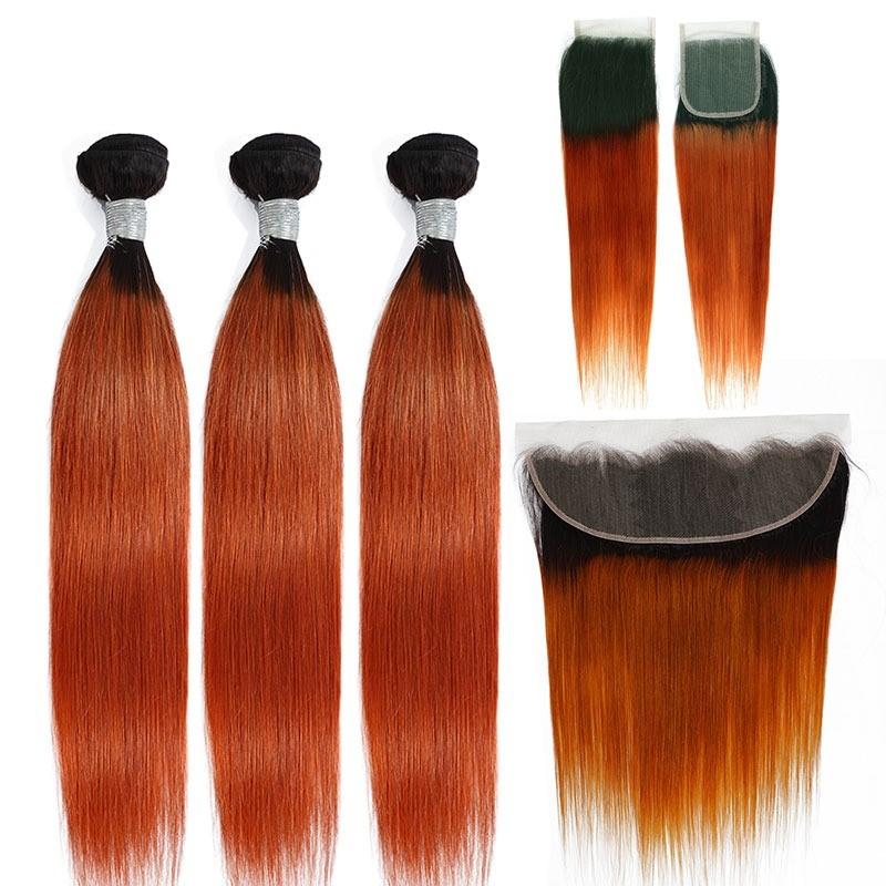 10A Grade Orange 1B/350 Straight 3/4 BUNDLES with CLOSURES & FRONTAL - Mein ShopCerise Alfie10A Grade Orange 1B/350 Straight 3/4 BUNDLES with CLOSURES & FRONTAL