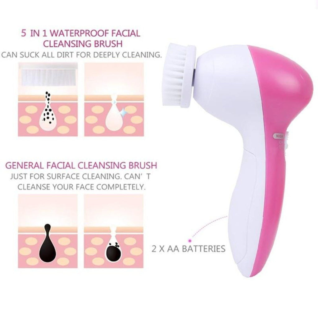 5 in 1 Face Massage Cleansing Brush Set - Mein ShopYellow Pandora5 in 1 Face Massage Cleansing Brush Set
