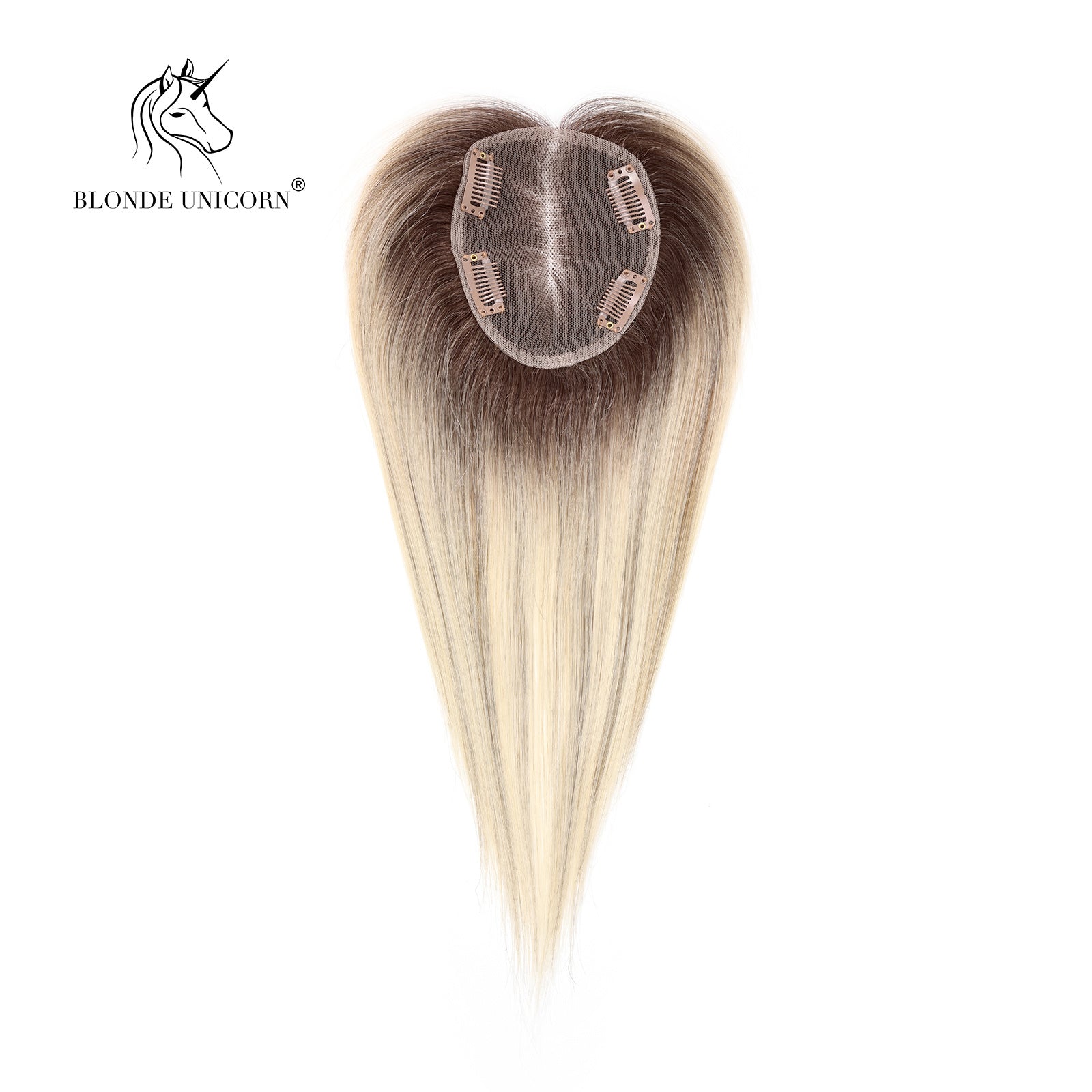 BlondeRooted Bleach Blonde Hand - Tied Real Human Hair Toppers For Women - Mein ShopCrimson MedeaBlondeRooted Bleach Blonde Hand - Tied Real Human Hair Toppers For Women