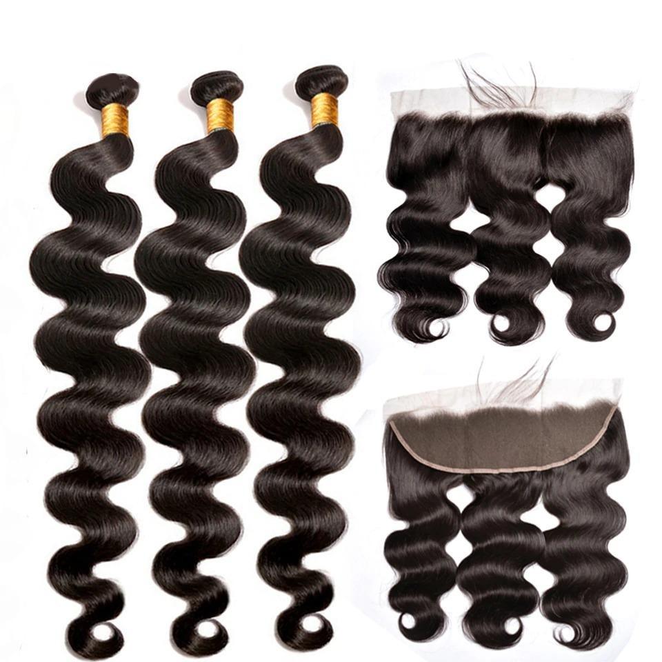 BeuMax 10A Grade 3/4 Body Wave bundles with 13x4 Frontal - Mein ShopCerise AlfieBeuMax 10A Grade 3/4 Body Wave bundles with 13x4 Frontal