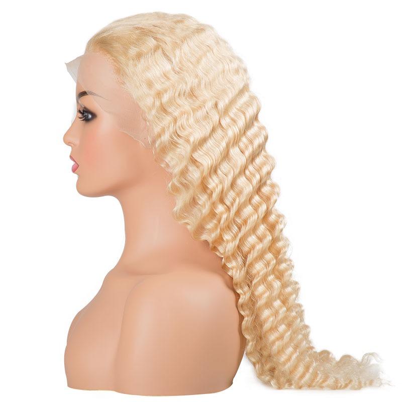 Deep Wave 613 Transparent Lace 13x4 Frontal Wig 4x4 Closure Wig 13x6x1 - Mein ShopCerise AlfieDeep Wave 613 Transparent Lace 13x4 Frontal Wig 4x4 Closure Wig 13x6x1