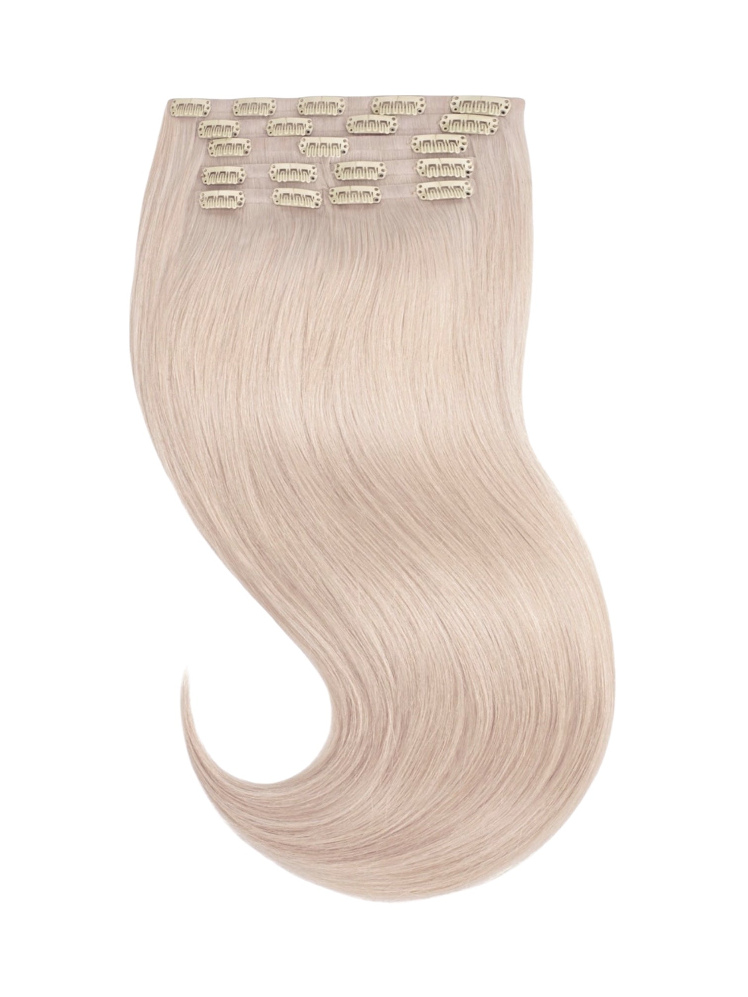 Clip In Extensions Cool Platinum Blonde 60A - Mein ShopHairluxx&CoClip In Extensions Cool Platinum Blonde 60A