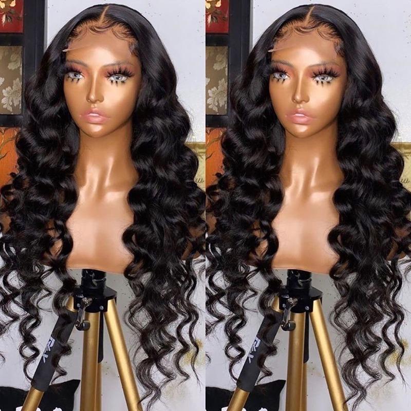 180% Density Full 4x4 Transparent Lace Front Loose Wave Human Hair Wig - Mein ShopCerise Alfie180% Density Full 4x4 Transparent Lace Front Loose Wave Human Hair Wig