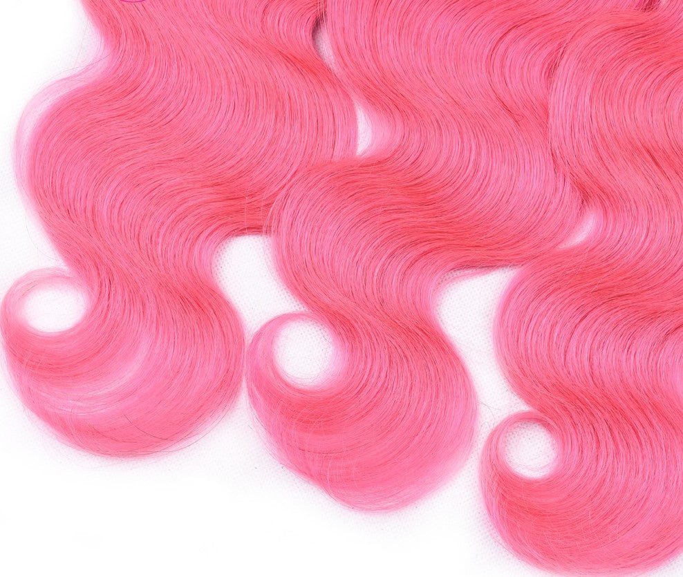 Pink 10A Grade 1B/Pink Brazilian Body Wave 3/4 BUNDLES with CLOSURES - Mein ShopCerise AlfiePink 10A Grade 1B/Pink Brazilian Body Wave 3/4 BUNDLES with CLOSURES