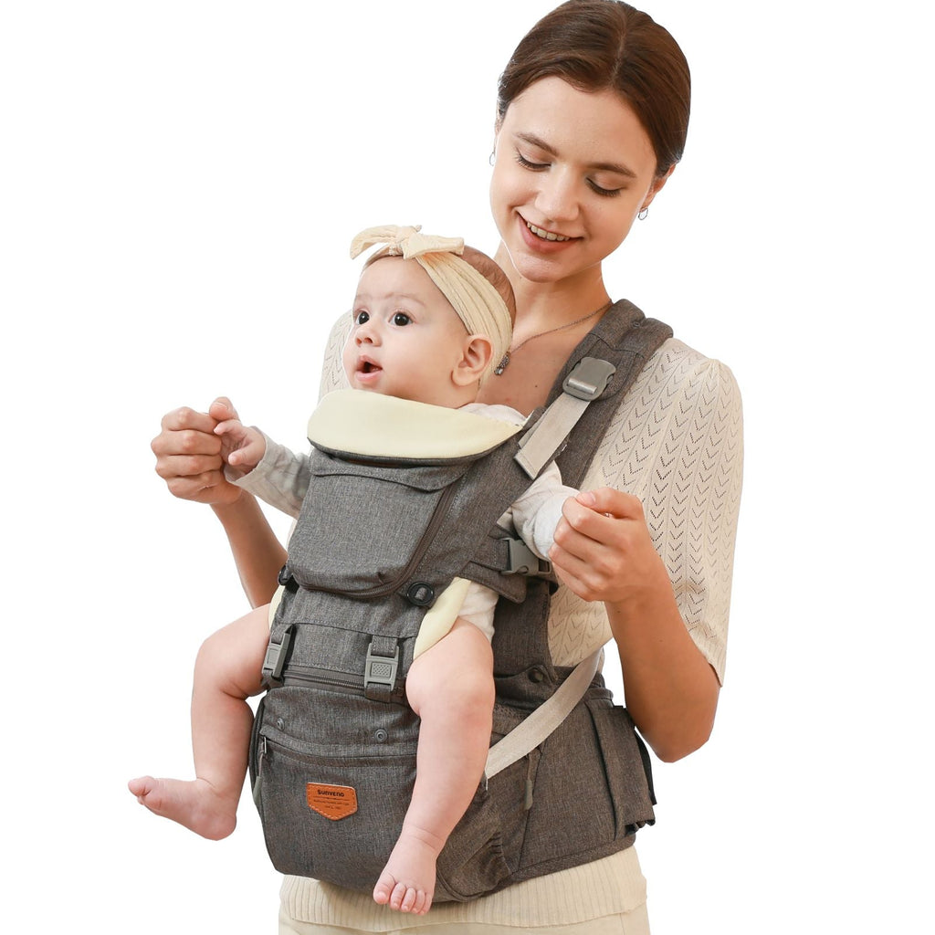 Ergonomic 3 - in - 1 Baby Carrier and Hipseat - Mein ShopMaroon ChronosErgonomic 3 - in - 1 Baby Carrier and Hipseat