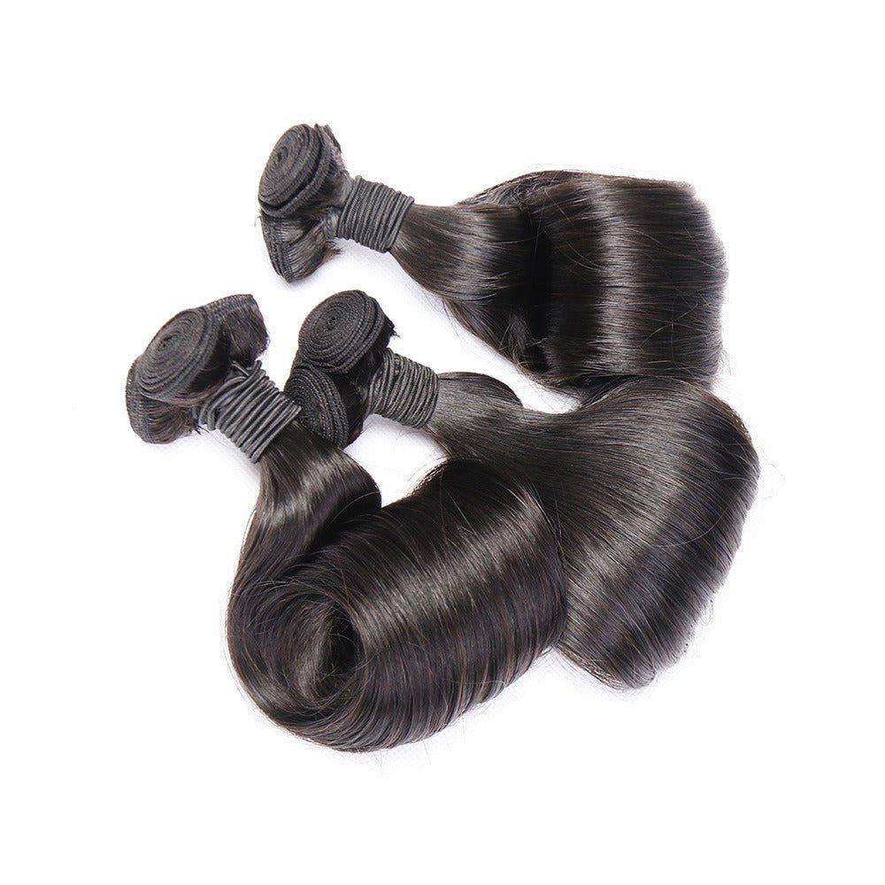 10A Grade Brazilian Egg Curl Fumi Human Hair Bundles With 4x4 Closure - Mein ShopCerise Alfie10A Grade Brazilian Egg Curl Fumi Human Hair Bundles With 4x4 Closure