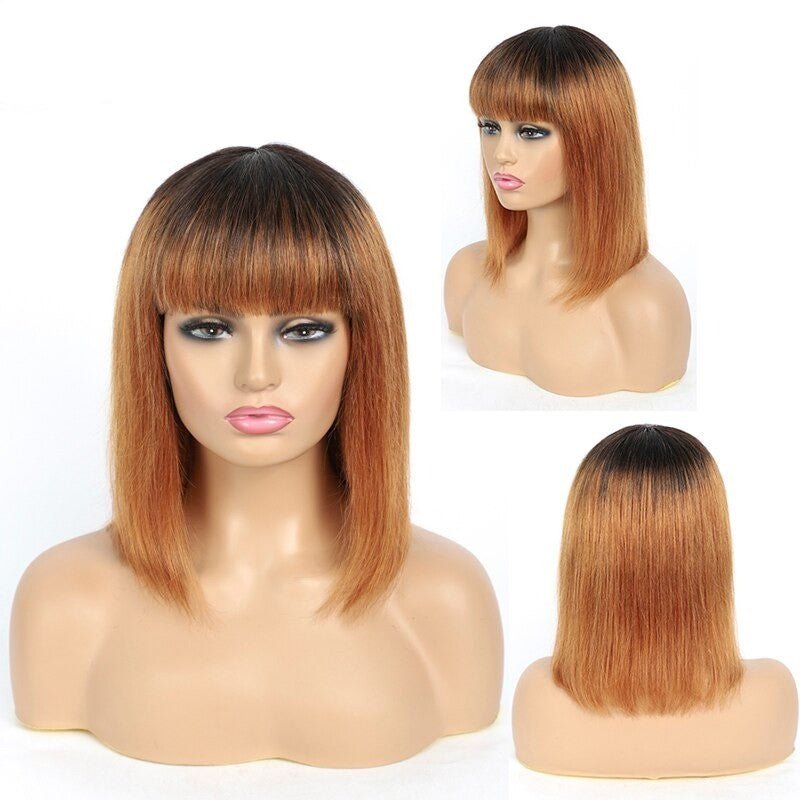 613 Brazilian 99J Burgundy Short Bob Remy Straight Human Hair Wigs Wi - Mein ShopCerise Alfie613 Brazilian 99J Burgundy Short Bob Remy Straight Human Hair Wigs Wi