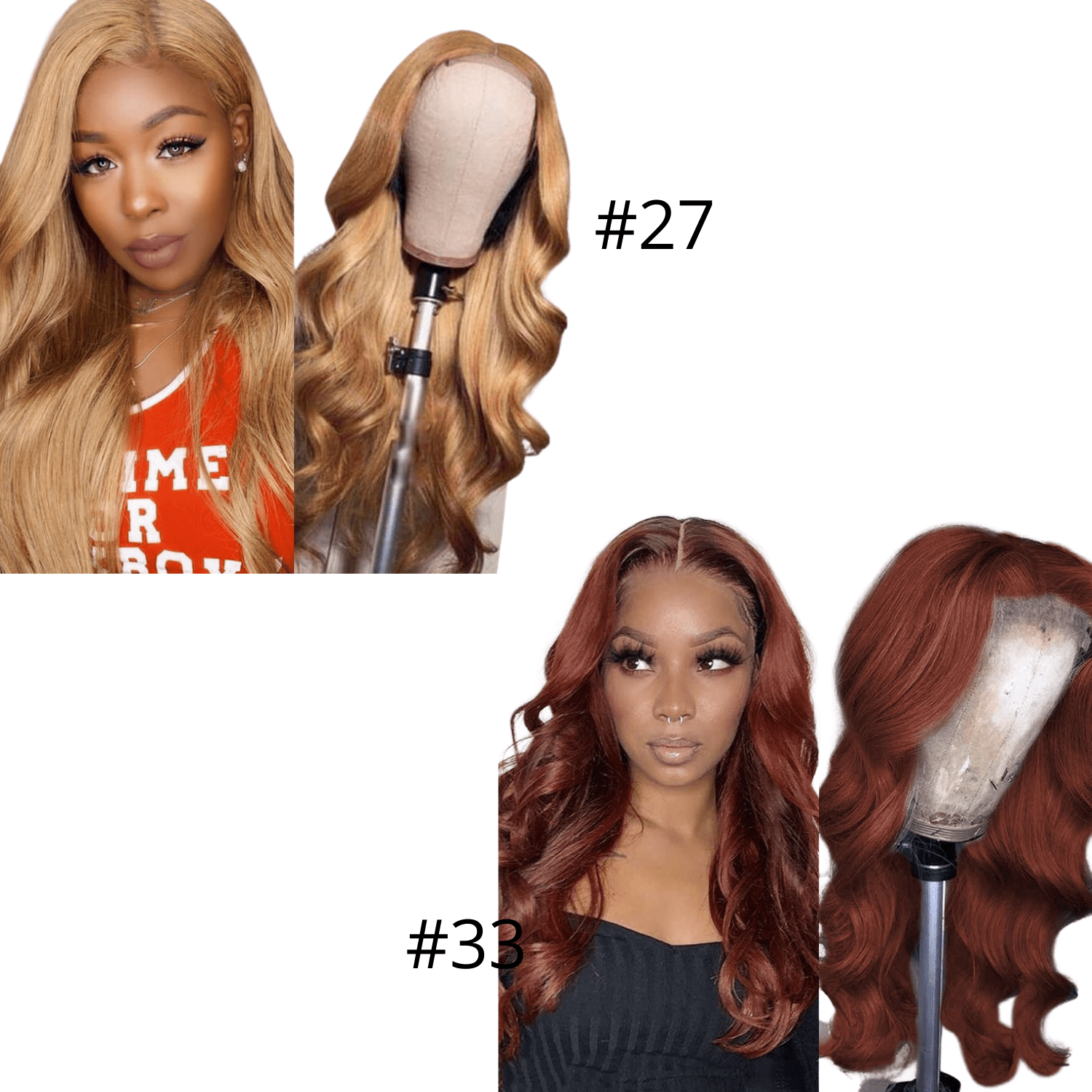 27 Straight 13x1x4 T part Lace 4x4 Closure wigs Body Wave 33 Transpa - Mein ShopCerise Alfie27 Straight 13x1x4 T part Lace 4x4 Closure wigs Body Wave 33 Transpa
