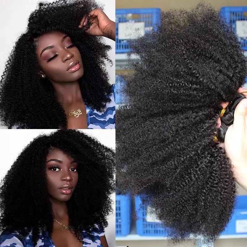 BeuMax 10A Grade 3/4 Afro Kinky Curly bundles with 13x4 Frontal - Mein ShopCerise AlfieBeuMax 10A Grade 3/4 Afro Kinky Curly bundles with 13x4 Frontal