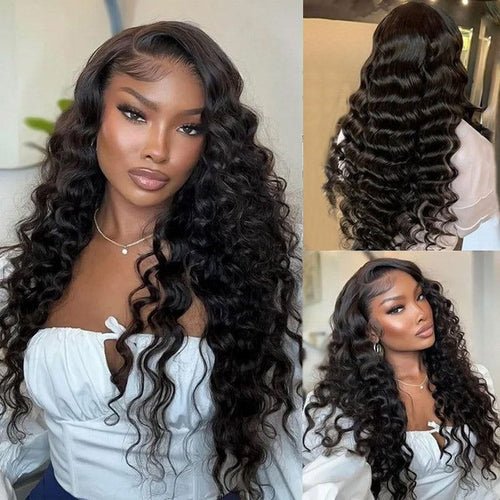 Deep Wave Lace Front Wig Human Hair Density 13x4 Loose Deep Wave HD - Mein ShopCrimson MedeaDeep Wave Lace Front Wig Human Hair Density 13x4 Loose Deep Wave HD