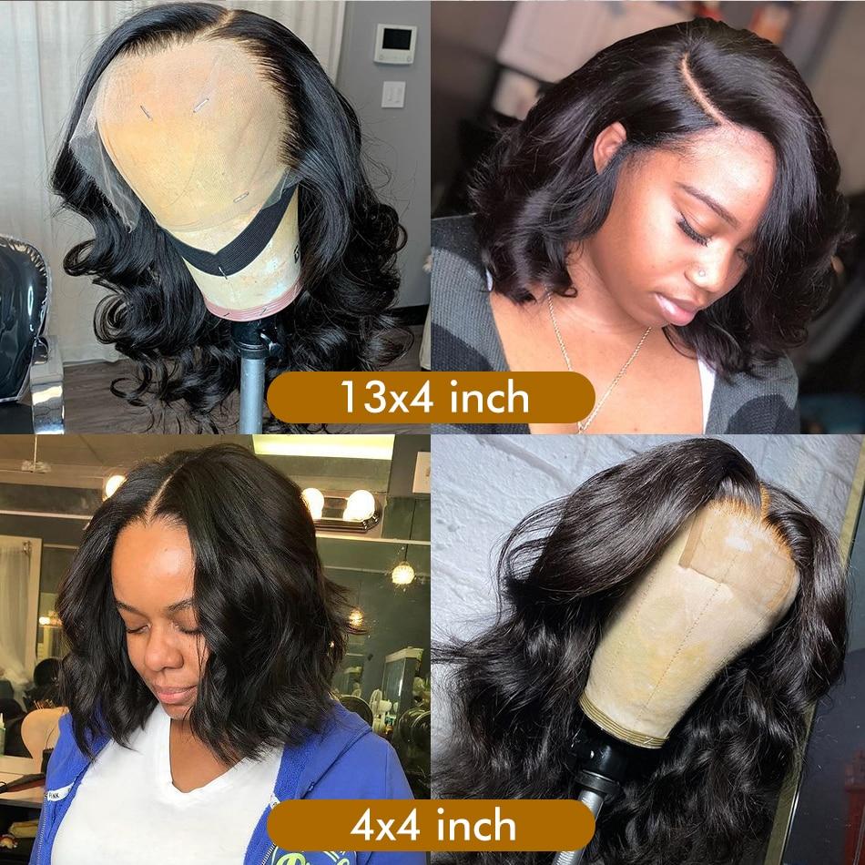 180% Density Body Wave 4x4 Short Bob 13x4 Lace Front Human Hair Wig - Mein ShopCerise Alfie180% Density Body Wave 4x4 Short Bob 13x4 Lace Front Human Hair Wig