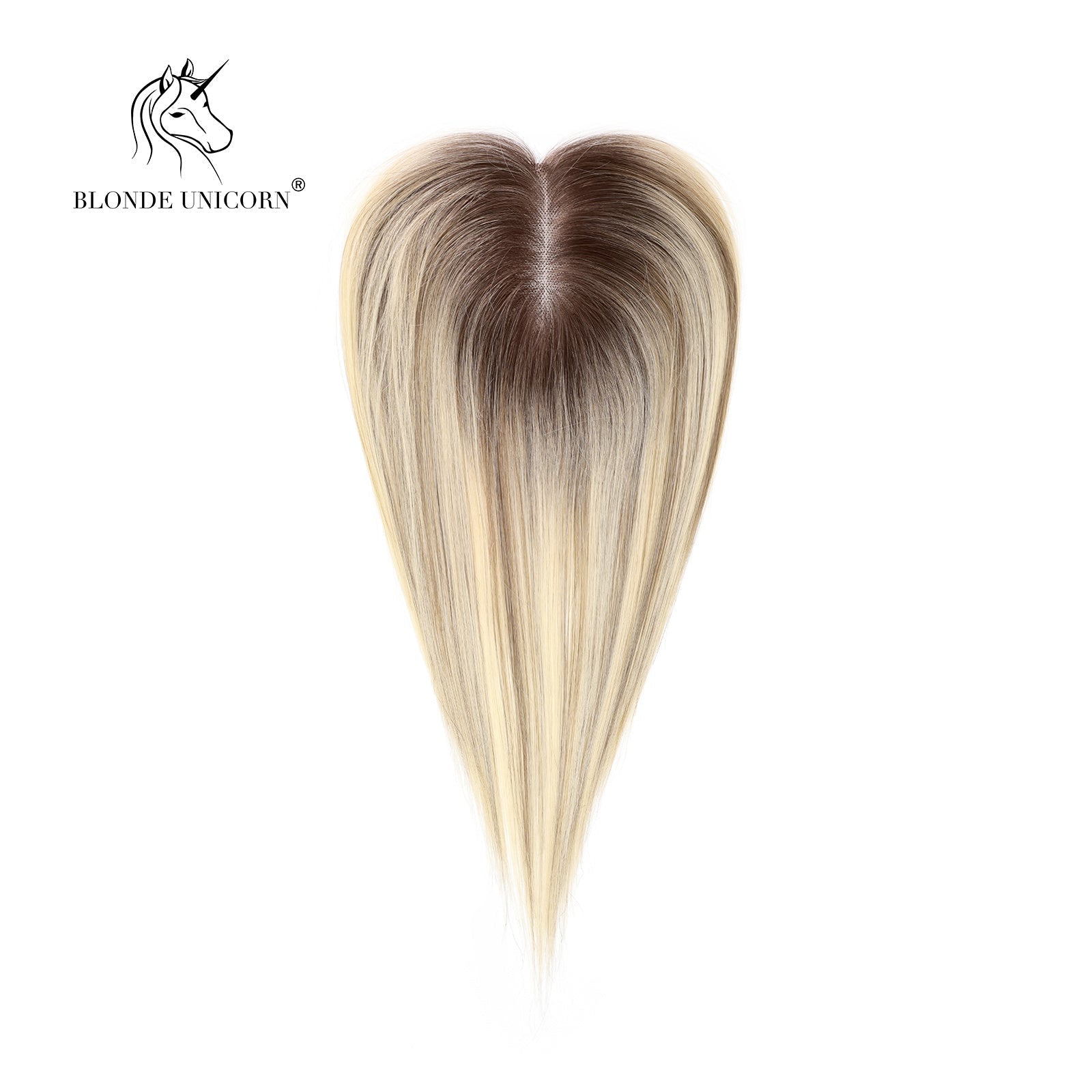 BlondeRooted Bleach Blonde Hand - Tied Real Human Hair Toppers For Women - Mein ShopCrimson MedeaBlondeRooted Bleach Blonde Hand - Tied Real Human Hair Toppers For Women