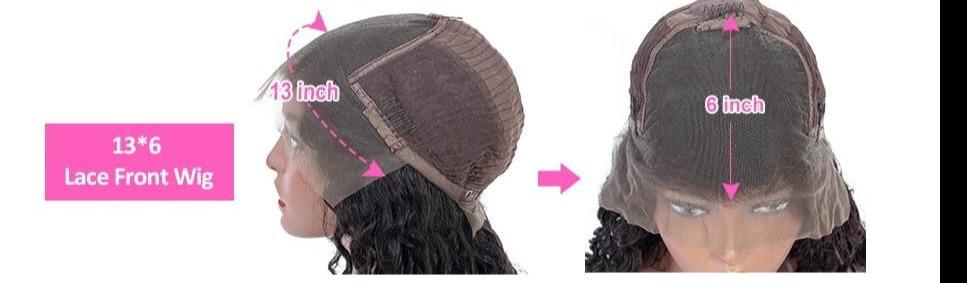 13x1x4 Deep Wave 13x1x6 T part Lace Transparent Human Hair Wigs 180% D - Mein ShopCerise Alfie13x1x4 Deep Wave 13x1x6 T part Lace Transparent Human Hair Wigs 180% D