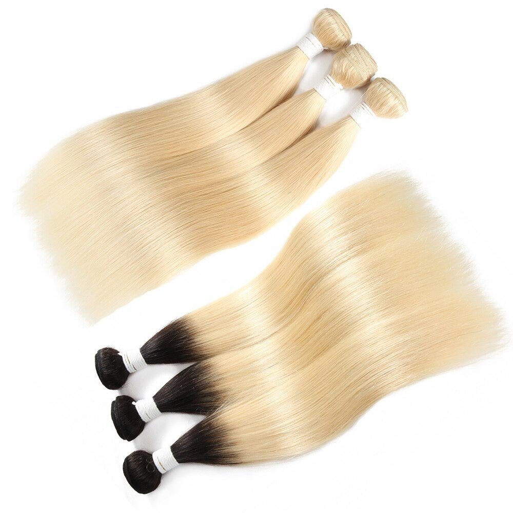 Brazilian Blonde 10A Grade 1B/613 Straight BUNDLES with CLOSURES & FR - Mein ShopCerise AlfieBrazilian Blonde 10A Grade 1B/613 Straight BUNDLES with CLOSURES & FR