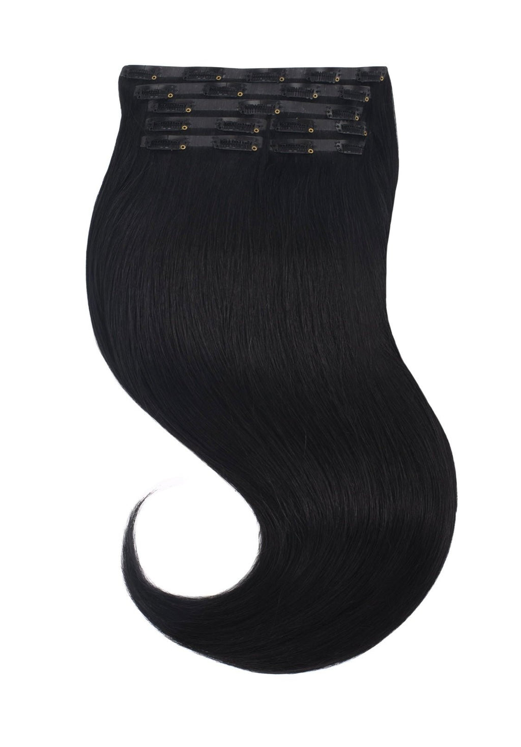 Clip In Extensions Jet Black 1 - Mein ShopHairluxx&CoClip In Extensions Jet Black 1
