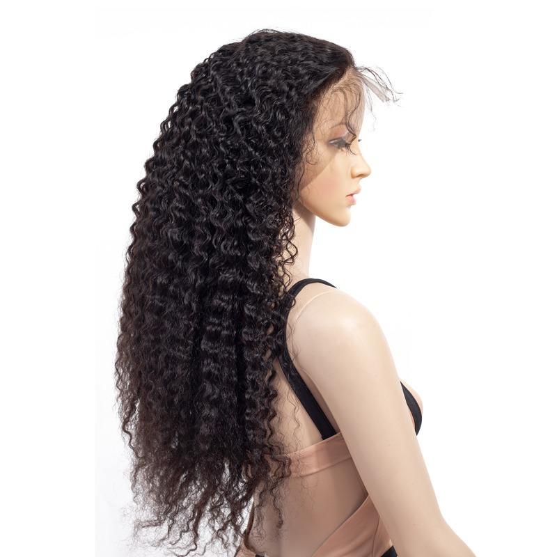 Jerry Curl 13x6 Transparent Lace Frontal Brazilian Human Hair Wigs - Mein ShopCerise AlfieJerry Curl 13x6 Transparent Lace Frontal Brazilian Human Hair Wigs