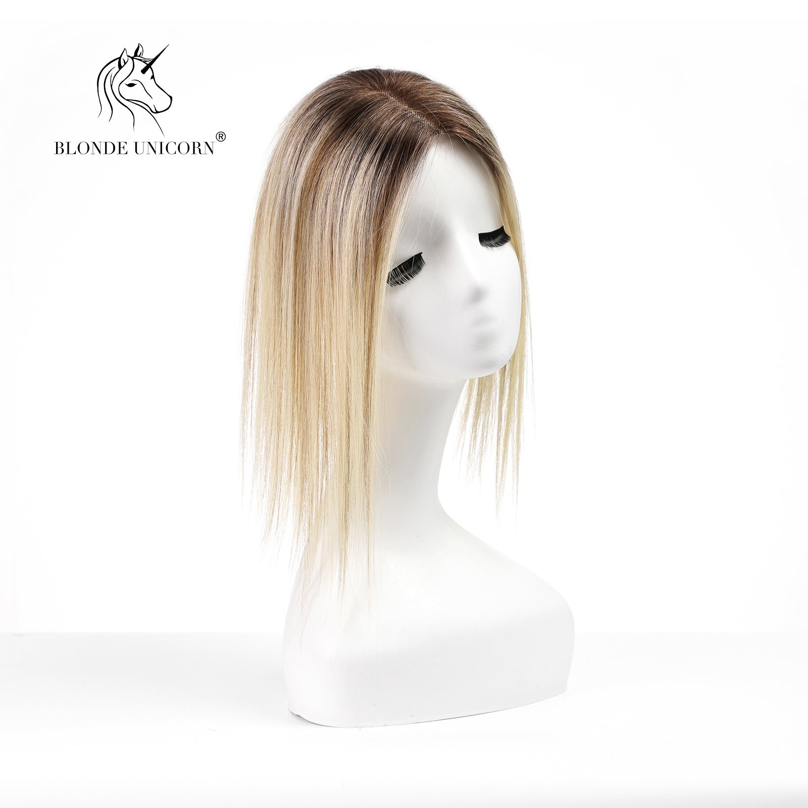 BlondeRooted Bleach Blonde Hand - Tied Real Human Hair Toppers For Women - Mein ShopCrimson MedeaBlondeRooted Bleach Blonde Hand - Tied Real Human Hair Toppers For Women