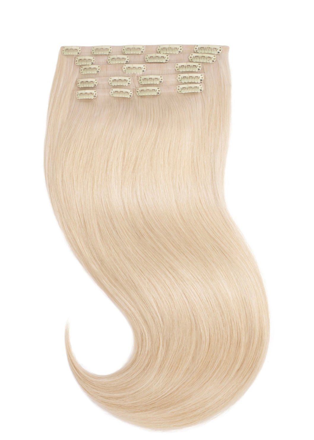 Clip In Extensions Platinum Blonde 60 - Mein ShopHairluxx&CoClip In Extensions Platinum Blonde 60