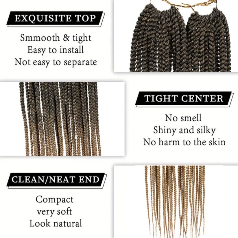 Box Braids Crochet Hair Medium Box Braid Pre - Looped - Only Self Pickup - Mein ShopCrimson MedeaBox Braids Crochet Hair Medium Box Braid Pre - Looped - Only Self Pickup