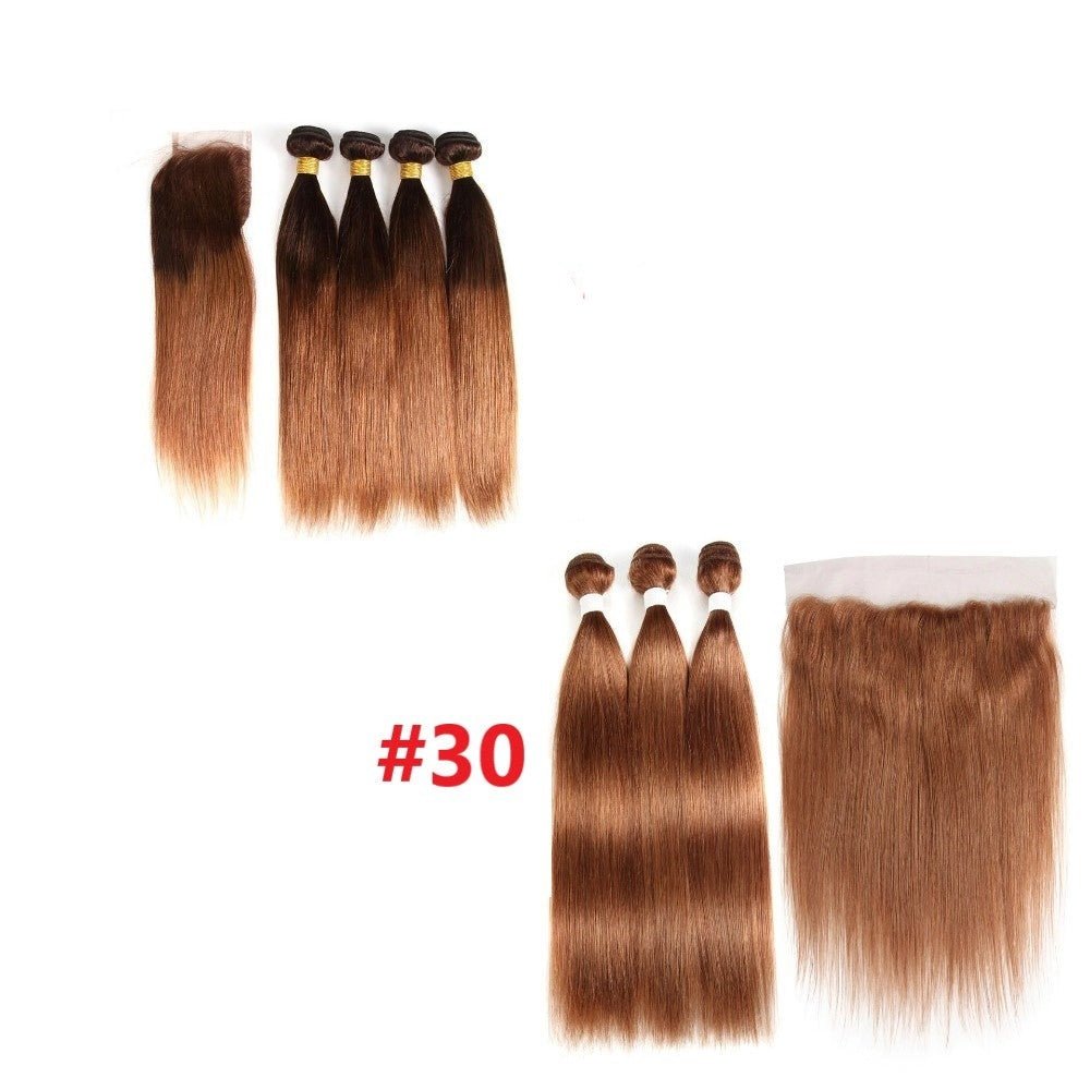 4/30 Straight Ombre 10A Grade Body Wave 30 BUNDLES with 4x4 CLOSURE - Mein ShopCerise Alfie4/30 Straight Ombre 10A Grade Body Wave 30 BUNDLES with 4x4 CLOSURE