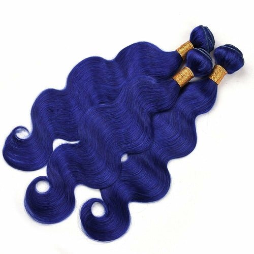 10A Grade Blue Body Wave BUNDLES with CLOSURES & FRONTALS 1B/ blue - Mein ShopCerise Alfie10A Grade Blue Body Wave BUNDLES with CLOSURES & FRONTALS 1B/ blue