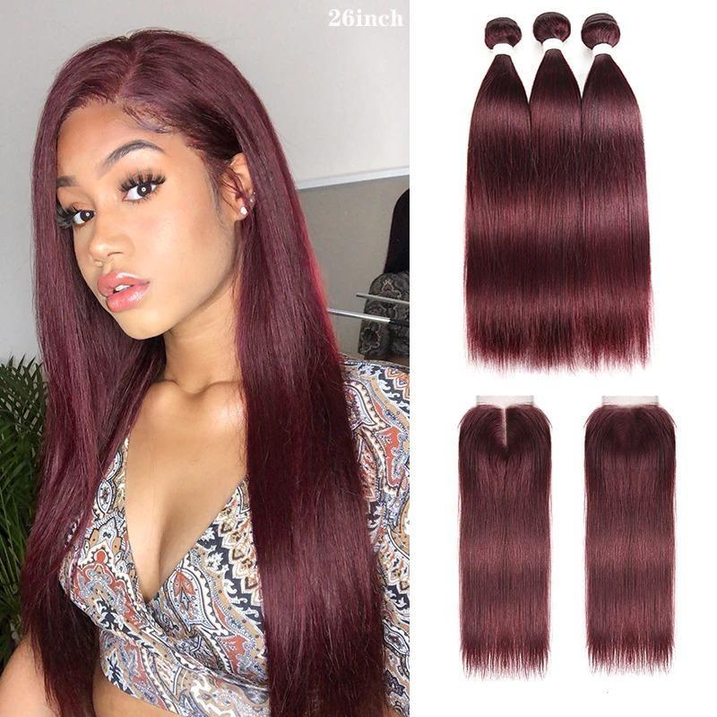 10A Grade 99j Straight Hair 1B/99J BUNDLES with 4x4 CLOSURES & FRONT - Mein ShopCerise Alfie10A Grade 99j Straight Hair 1B/99J BUNDLES with 4x4 CLOSURES & FRONT