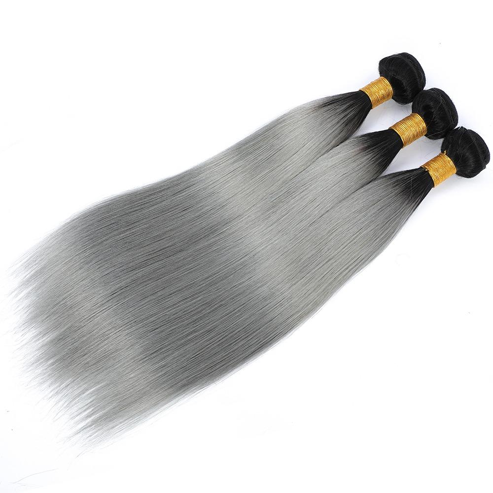 Gray 10A Grade Silver 1B/ Silver Straight 3/4 BUNDLES with CLOSURES & - Mein ShopCerise AlfieGray 10A Grade Silver 1B/ Silver Straight 3/4 BUNDLES with CLOSURES &