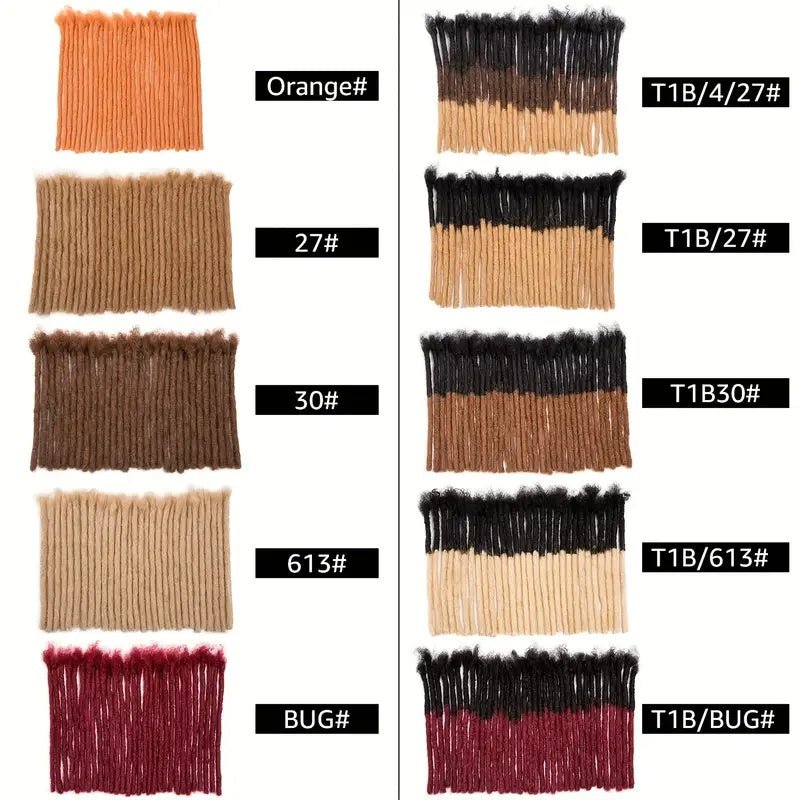 Human Hair, 0.4cm And 0.6cm Thick, Pre - colored, Handmade, Unisex, - Mein ShopCrimson MedeaHuman Hair, 0.4cm And 0.6cm Thick, Pre - colored, Handmade, Unisex,