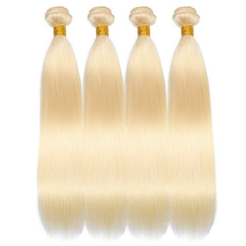 Brazilian Blonde 10A Grade 1B/613 Straight BUNDLES with CLOSURES & FR - Mein ShopCerise AlfieBrazilian Blonde 10A Grade 1B/613 Straight BUNDLES with CLOSURES & FR