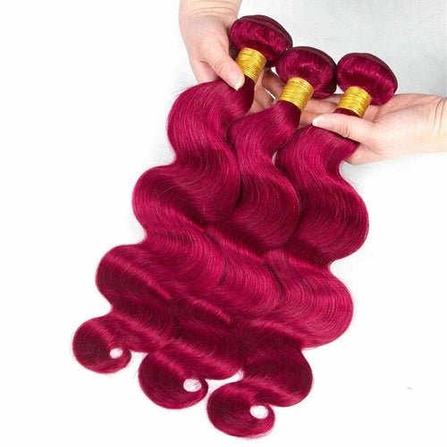 Burgundy 10A Grade Body Wave 1B/Burgundy BUNDLES with CLOSURES & FRON - Mein ShopCerise AlfieBurgundy 10A Grade Body Wave 1B/Burgundy BUNDLES with CLOSURES & FRON