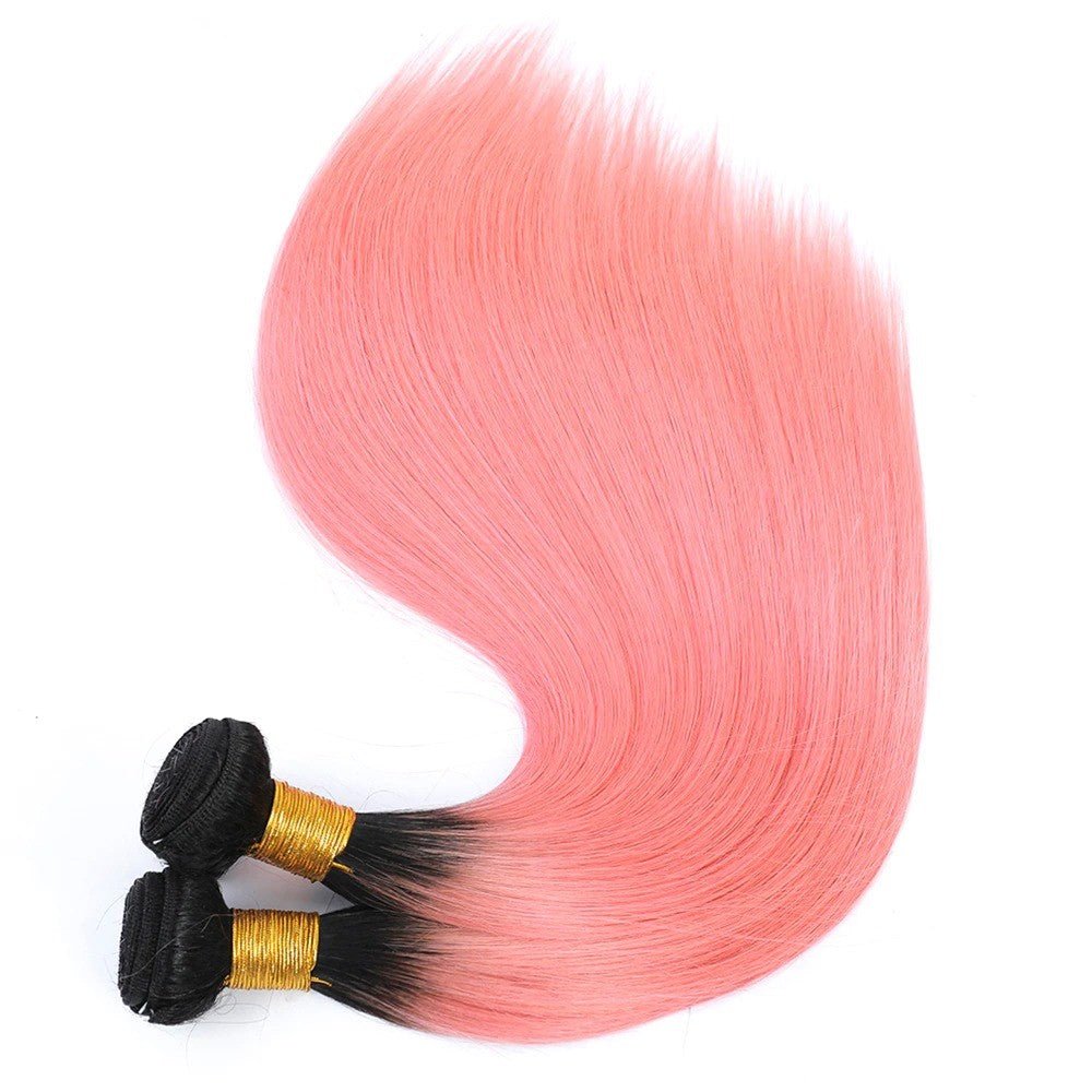 Pink 10A Grade 1B/Pink Straight 3/4 BUNDLES with CLOSURES & FRONTALS - Mein ShopCerise AlfiePink 10A Grade 1B/Pink Straight 3/4 BUNDLES with CLOSURES & FRONTALS