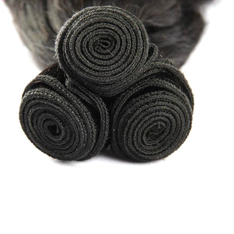 10A Grade Brazilian 3/4 Bundles Loose Bouncy Curl Human Hair bundles w - Mein ShopCerise Alfie10A Grade Brazilian 3/4 Bundles Loose Bouncy Curl Human Hair bundles w